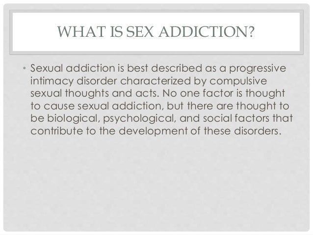 How to know your addicted to sex
